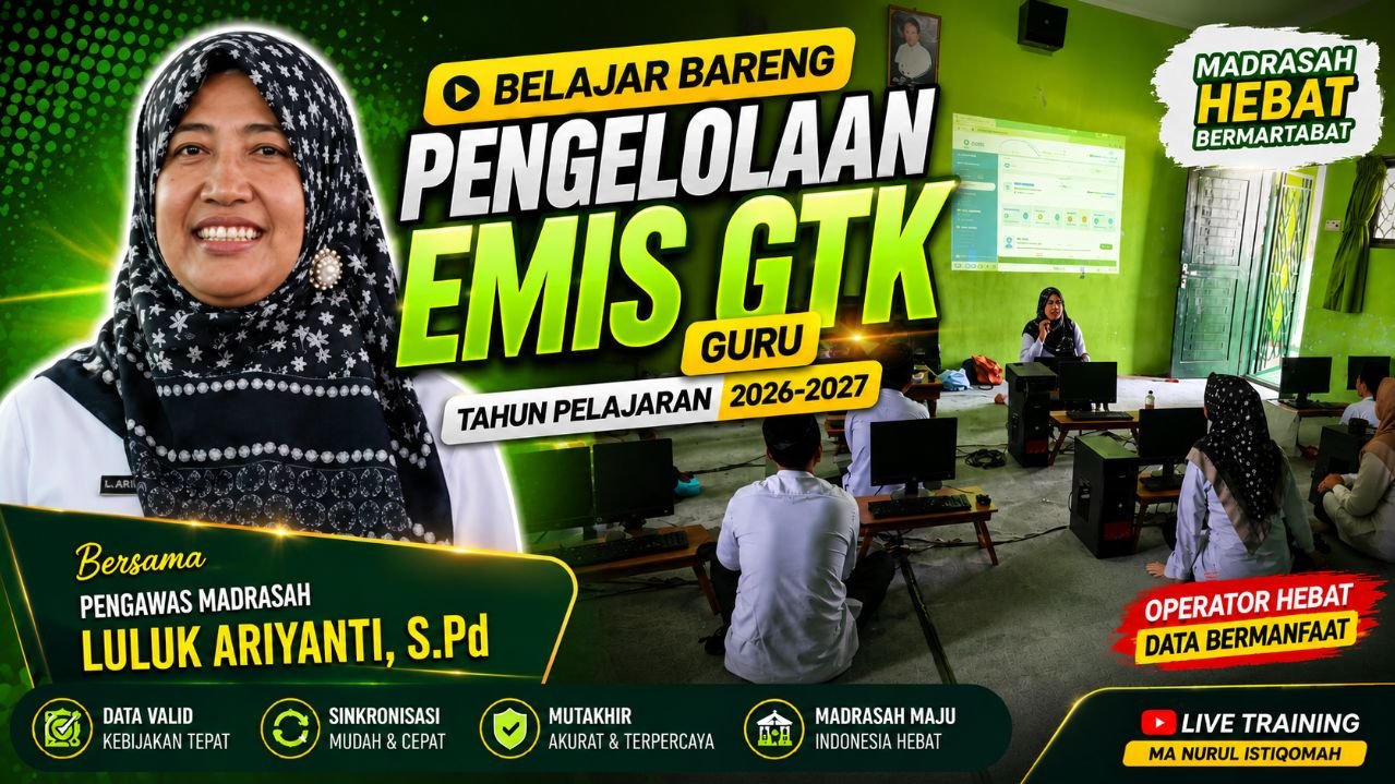 Belajar Bareng di MA Nurul Istiqomah Bersama Pengawas Madrasah Luluk Ariyanti, S.Pd.